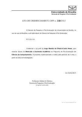 Ato de Credenciamento DPP N° 0119/2017