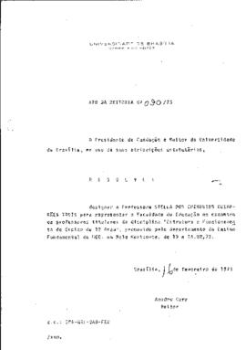 Ato da Reitoria nº 0090/1973