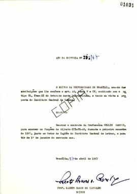 Ato da Reitoria nº 0291/1967