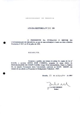 Ato da Reitoria nº 0972/1999