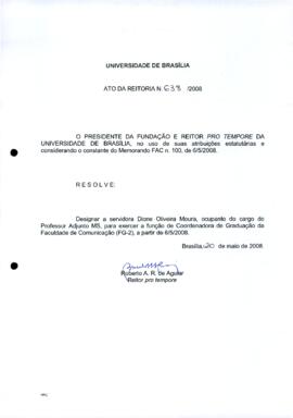 Ato da Reitoria nº 0638/2008