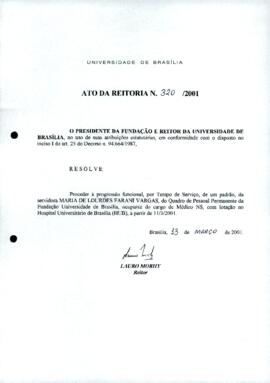 Ato da Reitoria nº 0320/2001