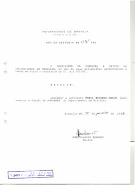 Ato da Reitoria nº 0031/1996