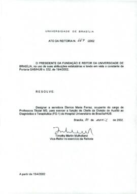 Ato da Reitoria nº 0664/2002
