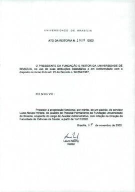 Ato da Reitoria nº 1818/2002