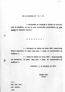 Ato da Reitoria nº 0765/1975