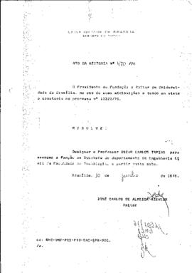 Ato da Reitoria nº 0570/1976