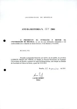 Ato da Reitoria nº 0065/2001