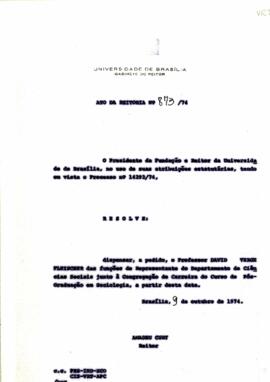 Ato da Reitoria nº 0873/1974