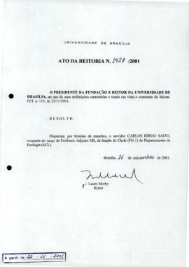 Ato da Reitoria nº 1428/2001
