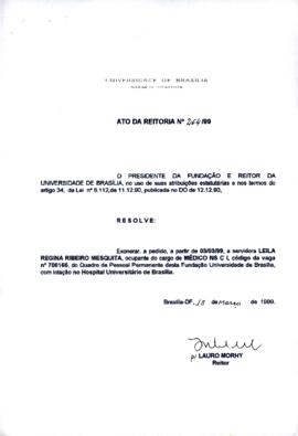 Ato da Reitoria nº 0264/1999