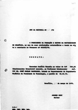 Ato da Reitoria nº 0161/1975