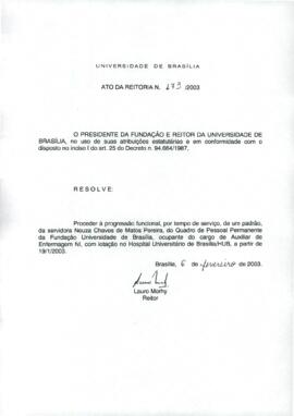 Ato da Reitoria nº 0173/2003