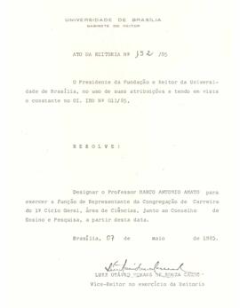 Ato da Reitoria nº 0152/1985