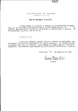 Ato da Reitoria nº 0802/1990