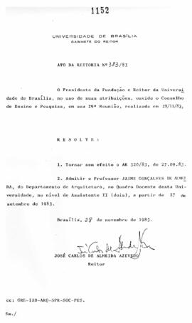 Ato da Reitoria nº 0383/1983