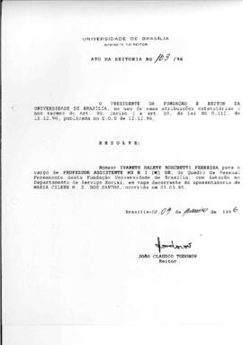 Ato da Reitoria nº 0163/1996