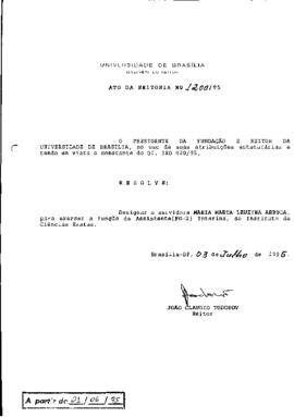 Ato da Reitoria nº 1200/1995