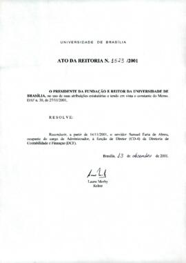 Ato da Reitoria nº 1523/2001