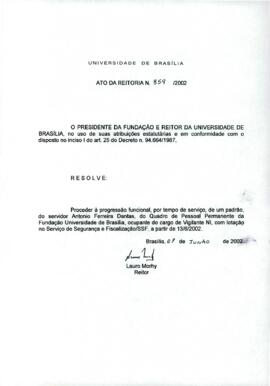 Ato da Reitoria nº 0859/2002