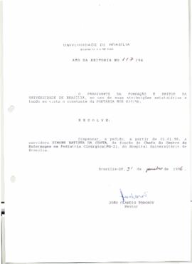 Ato da Reitoria nº 0117/1996