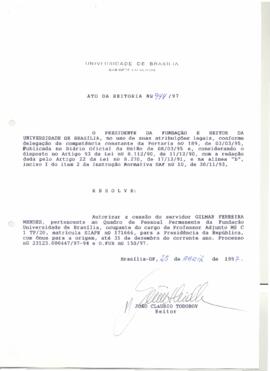 Ato da Reitoria nº 0944/1997