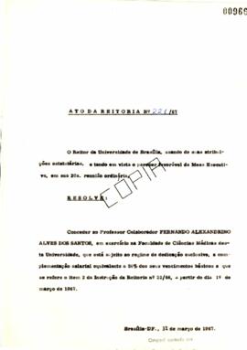 Ato da Reitoria nº 0221/1967