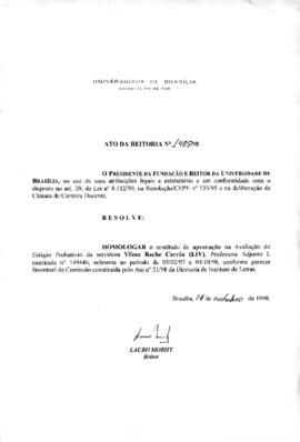 Ato da Reitoria nº 1485/1998