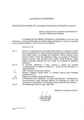 Resolução do Conselho de Ensino, Pesquisa e Extensão nº 0020/2013