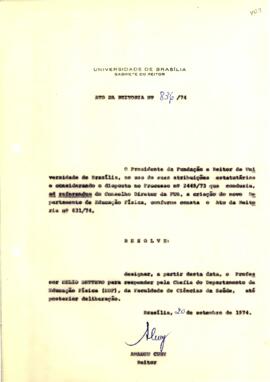 Ato da Reitoria nº 0836/1974