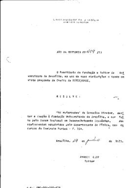 Ato da Reitoria nº 0409/1973