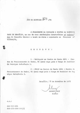 Ato da Reitoria nº 0878/1975