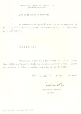 Ato da Reitoria nº 0040/1986