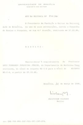 Ato da Reitoria nº 0036/1986