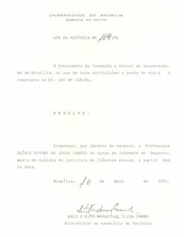 Ato da Reitoria nº 0164/1985