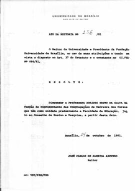 Ato da Reitoria nº 0136/1981