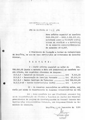 Ato da Reitoria nº 0142/1974