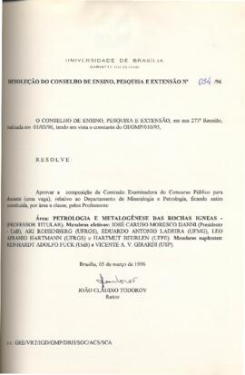 Resolução do Conselho de Ensino, Pesquisa e Extensão nº 0034/1996