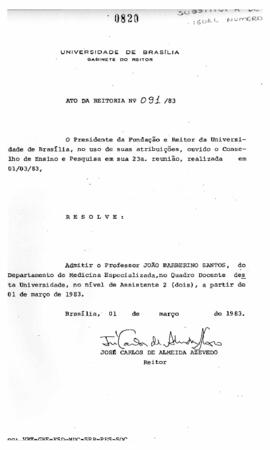 Ato da Reitoria nº 0091/1983