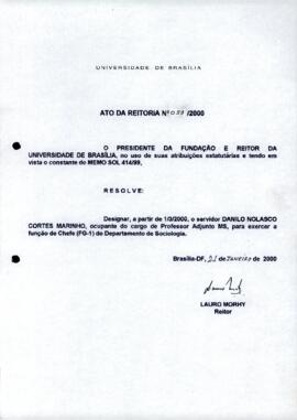 Ato da Reitoria nº 0053/2000