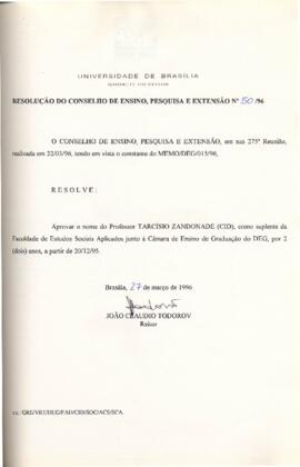 Resolução do Conselho de Ensino, Pesquisa e Extensão nº 0050/1996