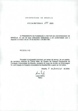 Ato da Reitoria nº 0159/2003