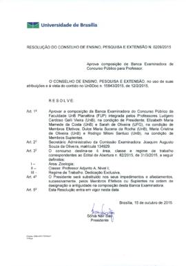 Resolução do Conselho de Ensino, Pesquisa e Extensão nº 0209/2015