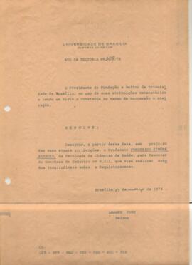 Ato da Reitoria nº 0208/1974