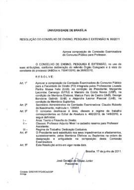 Resolução do Conselho de Ensino, Pesquisa e Extensão nº 0090/2011
