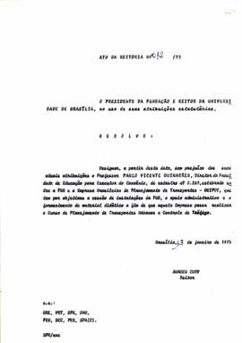 Ato da Reitoria nº 0012/1975