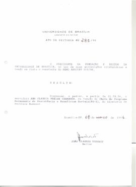 Ato da Reitoria nº 0285/1996