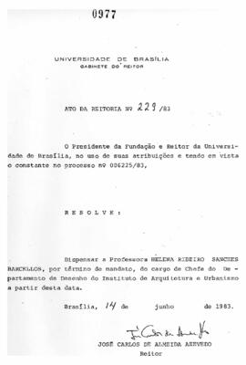 Ato da Reitoria nº 0229/1983