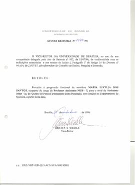 Ato da Reitoria nº 1470/1996
