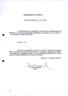 Ato da Reitoria nº 1268/2007